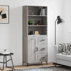 vidaXL Skåp>Högskåp Sonoma 69,5x34x180 cm konstruerat trä