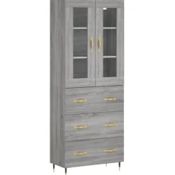 vidaXL Skåp>Högskåp Sonoma 69,5x34x180 cm konstruerat trä