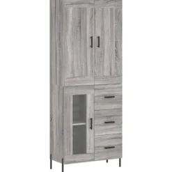 vidaXL Skåp>Högskåp Sonoma 69,5x34x180 cm konstruerat trä