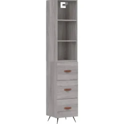 vidaXL Skåp>Högskåp sonoma 34,5x34x180 cm konstruerat trä