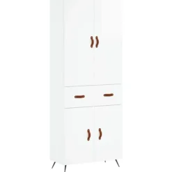 vidaXL Skåp>Högskåp högglans 69,5x34x180 cm konstruerat trä