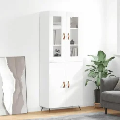 vidaXL Skåp>Högskåp högglans 69,5x34x180 cm konstruerat trä