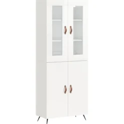 vidaXL Skåp>Högskåp högglans 69,5x34x180 cm konstruerat trä