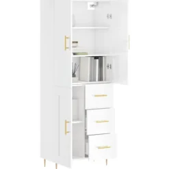 vidaXL Skåp>Högskåp högglans 69,5x34x180 cm konstruerat trä