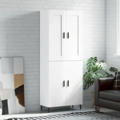 vidaXL Skåp>Högskåp högglans 69,5x34x180 cm konstruerat trä