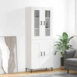 vidaXL Skåp>Högskåp högglans 69,5x34x180 cm konstruerat trä