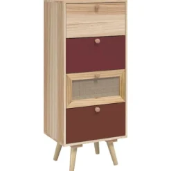 vidaXL Byråer>Högskåp med lådor 40x30x95 cm konstruerat trä