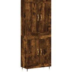 vidaXL Skåp>Högskåp rökfärgad ek 69,5x34x180 cm konstruerat trä