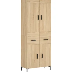 vidaXL Skåp>Högskåp sonoma-ek 69,5x34x180 cm konstruerat trä