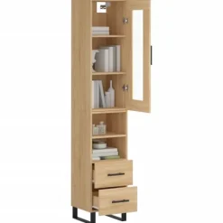 vidaXL Skåp>Högskåp sonoma-ek34,5x34x180 cm konstruerat trä