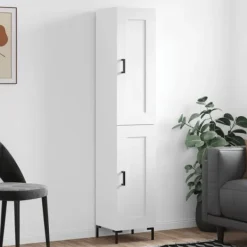 vidaXL Skåp>Högskåp högglans 34,5x34x180 cm konstruerat trä