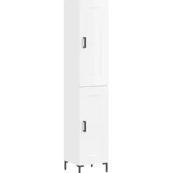 vidaXL Skåp>Högskåp högglans 34,5x34x180 cm konstruerat trä