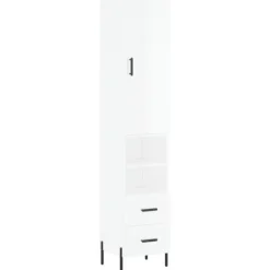 vidaXL Skåp>Högskåp högglans 34,5x34x180 cm konstruerat trä