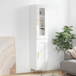 vidaXL Skåp>Högskåp högglans 34,5x34x180 cm konstruerat trä