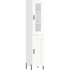 vidaXL Skåp>Högskåp högglans 34,5x34x180 cm konstruerat trä