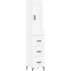 vidaXL Skåp>Högskåp högglans 34,5x34x180 cm konstruerat trä