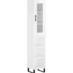 vidaXL Skåp>Högskåp högglans 34,5x34x180 cm konstruerat trä