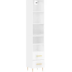 vidaXL Skåp>Högskåp högglans 34,5x34x180 cm konstruerat trä