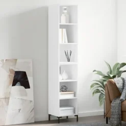 vidaXL Hyllor>Högskåp 34,5x32,5x180 cm konstruerat trä