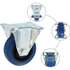 vidaXL Balkongmöbler>Hjul 8 st 75 mm