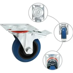 vidaXL Balkongmöbler>Hjul 12 st 75 mm