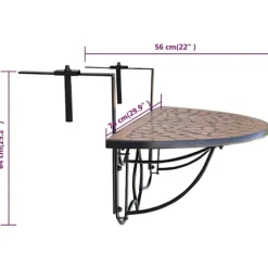 vidaXL Balkongmöbler><noscript><img width=