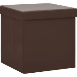 vidaXL Kistor & Koffertar>Hopfällbar förvaringspall PVC