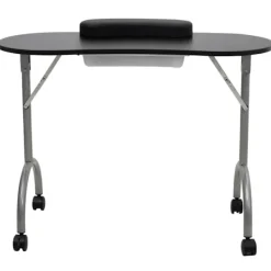 vidaXL Småbord>Hopfällbart manikyrbord med hjul