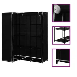 vidaXL Skåp>Hörngarderob 130x87x169 cm