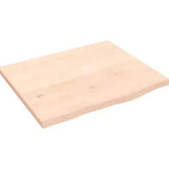 vidaXL Hyllor>Hyllplan 60x50x2 cm obehandlad massiv ek