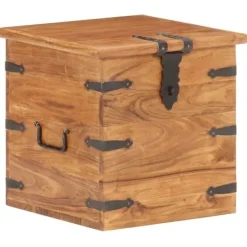 vidaXL Kistor & Koffertar>Kista 40x40x40 cm massivt akaciaträ