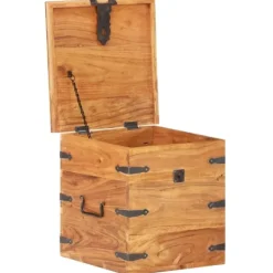 vidaXL Kistor & Koffertar>Kista 40x40x40 cm massivt akaciaträ