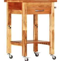 vidaXL Köksö>Köksvagn 55x55x89 cm massivt akaciaträ