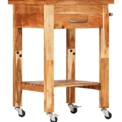 vidaXL Köksö>Köksvagn 55x55x89 cm massivt akaciaträ