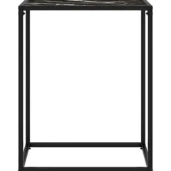 vidaXL Småbord>Konsolbord 60x35x75 cm härdat glas