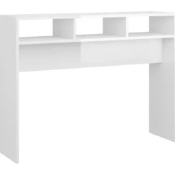 vidaXL Småbord>Konsolbord högglans 105x30x80 cm konstruerat trä