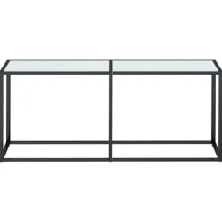vidaXL Småbord>Konsolbord marmor 180x35x75,5 cm härdat glas