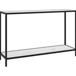 vidaXL Småbord>Konsolbord 120x35x75 cm härdat glas