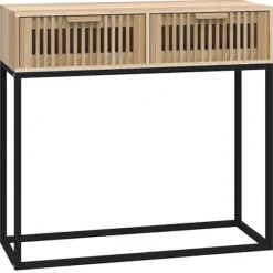 vidaXL Småbord>Konsolbord 80x30x75 cm konstruerat trä och järn