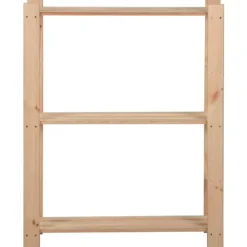 vidaXL Hyllor>Lagerhylla 3 hyllplan 60x28,5x90 cm massiv furu