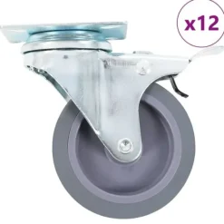 vidaXL Balkongmöbler>Länkhjul 12 st 75 mm