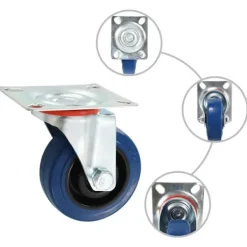 vidaXL Balkongmöbler>Länkhjul 16 st 75 mm