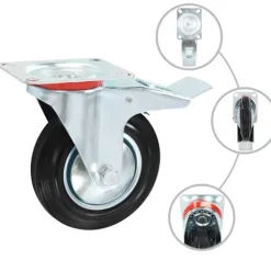 vidaXL Småbord>Länkhjul 24 st 160 mm