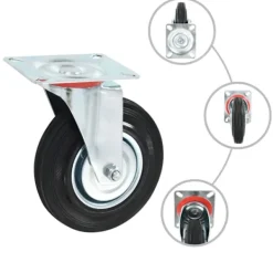 vidaXL Balkongmöbler>Länkhjul 12 st 125 mm