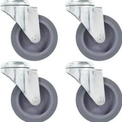 vidaXL Balkongmöbler>Länkhjul med bulthål 4 st 75 mm