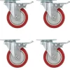 vidaXL Balkongmöbler>Länkhjul med dubbla bromsar 4 st 100 mm