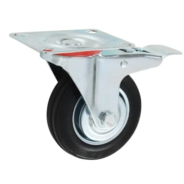 vidaXL Balkongmöbler>Länkhjul med dubbla bromsar 4 st 100 mm