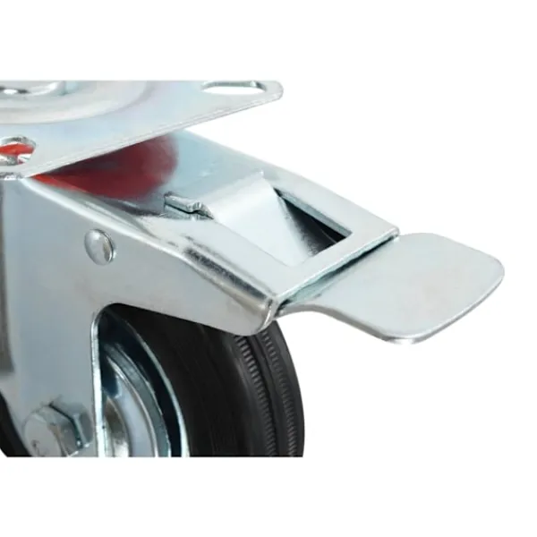 vidaXL Balkongmöbler>Länkhjul med dubbla bromsar 4 st 100 mm