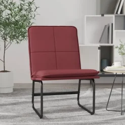 vidaXL Fåtöljer>Loungestol vin 54x75x76 cm konstläder