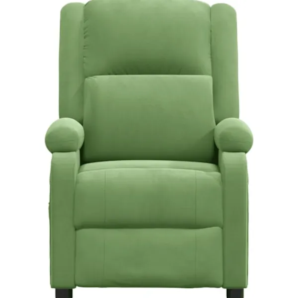 vidaXL Fåtöljer>Massagefåtölj ljus sammet